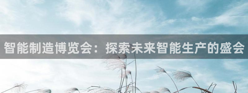 彩神v8下载app5.0：智能制造博览会：探索未来智能生产的盛会