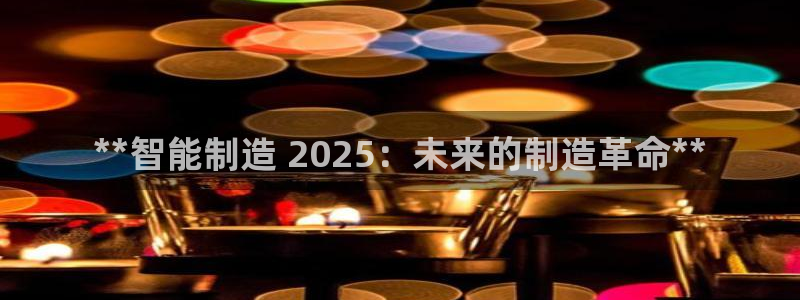 彩神怎么才能赢：**智能制造 2025：未来的制造革命**