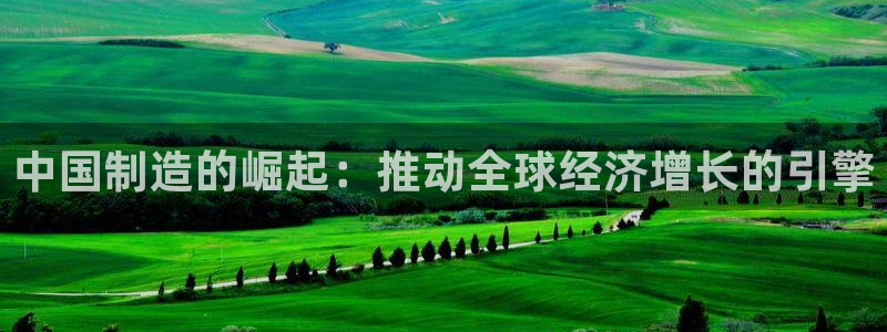 彩神大发官网：中国制造的崛起：推动全球经济增长的引擎
