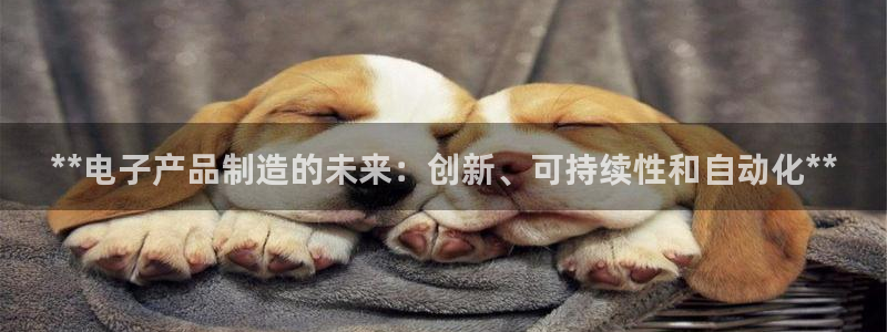 彩神盈利图片：**电子产品制造的未来：创新、可持续性和自动化**
