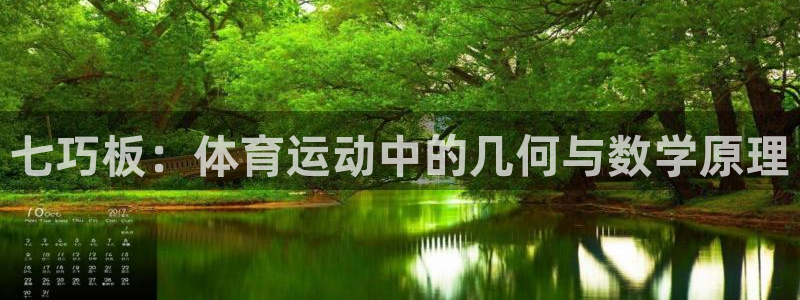 ug环球官网注册：七巧板：体育运动中的几何与数学原理