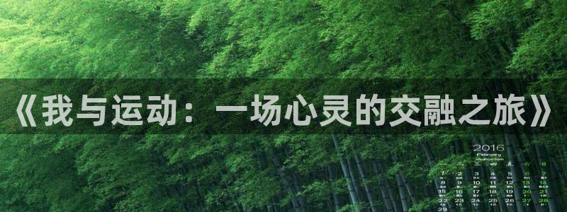 菲律宾ug环球官网：《我与运动：一场心灵的交融之旅》