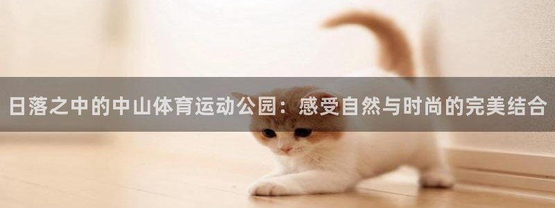 菲律宾ug环球官网：日落之中的中山体育运动公园：感受自然与时尚的完美结合